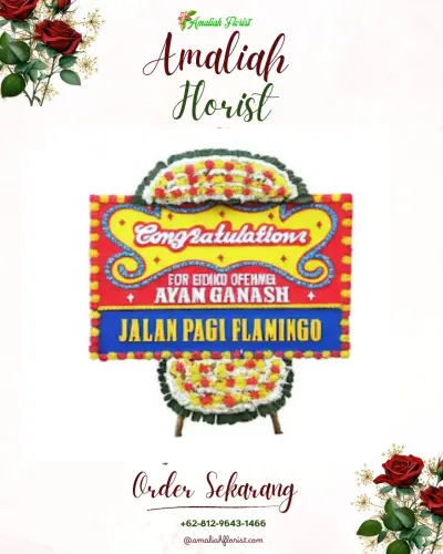 Bunga Papan Congratulation di Kiajaran Wetan